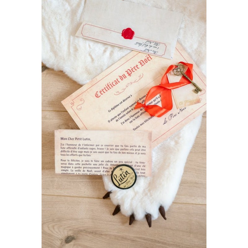 Pack Noël Magique Mission Super Lutin - Expérience Enfant Père Noël (Liste, Clé, Poussière Magique) - Fait En France