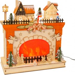 Lampe à cheminée Monde de Noël