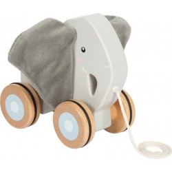 Eléphant à tirer avec oreilles crépitantes