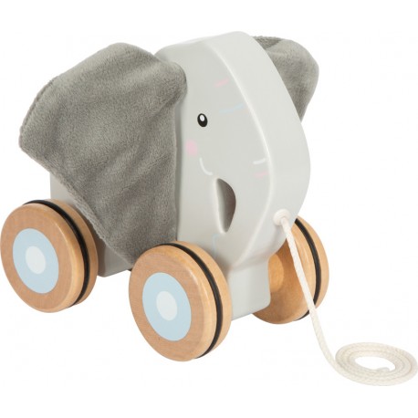Eléphant à tirer avec oreilles crépitantes