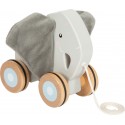 Eléphant à tirer avec oreilles crépitantes