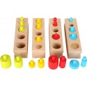 Emboitements Cylindriques type Montessori Lot de 4